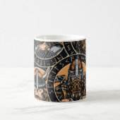 Viking Warriors: Vintages Muster Kaffeetasse (Mittel)