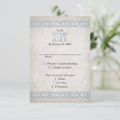 Viking Wedding RSVP Karte (Stehend Vorderseite)