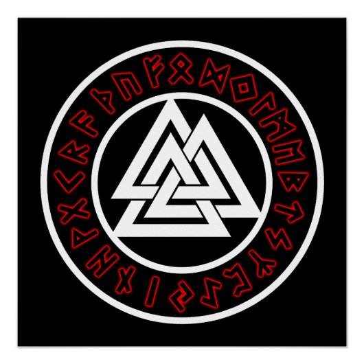 Viking White Triscalion Poster (Vorderseite)