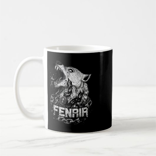 Viking Wolf Fenrir Kaffeetasse (Links)