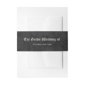 Viking Wolf & Rose. Ein stilisierter Wolfskopf, Einladungsbanderole (Vorderseite Beispiel)