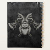 Viking Wolf & Rose. Ein stilisierter Wolfskopf, Planer (Rückseite)