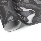 Viking Wolf Wrapping Paper Geschenkpapier (Rolleneckpunkt)