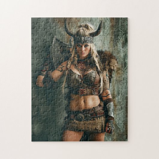 Viking Woman Channeling the Amazon Vibe Puzzle (Vertikal)