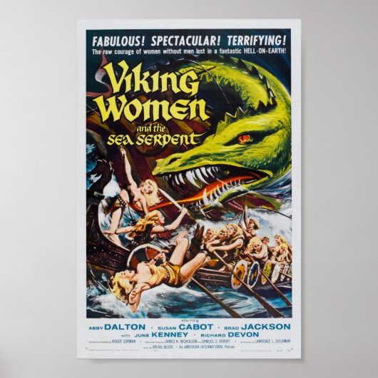 Viking Women and Sea Serpent Movie Poster (Vorne)