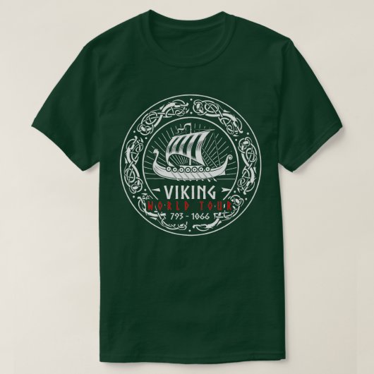 Viking World Tour FRONT UND BACKPRINT T-Shirt (Design vorne)