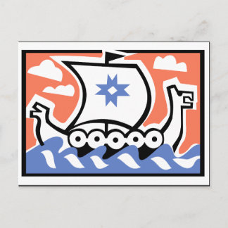 VikingLongboat Postkarte