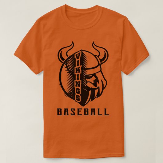 Vikings Baseball Sport Sticker T-Shirt (Design vorne)