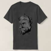 VIKINGS BJORN Black on White T-Shirt (Design vorne)