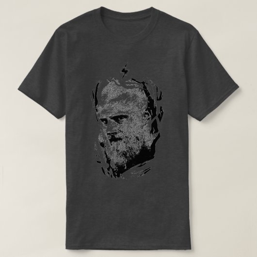 VIKINGS BJORN Black on White T-Shirt (Design vorne)