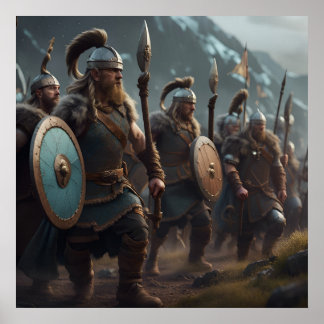 Vikings gemeinsam vorwärts poster