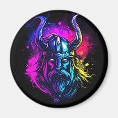 Vikings Neon Magnet (Vorne)