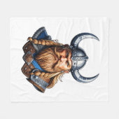 Vikings Nordic Man Fleecedecke (Vorderseite (Horizontal))