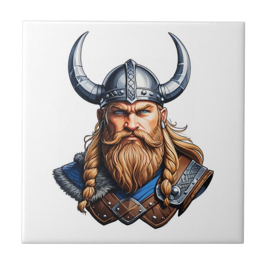 Vikings Nordic Man Fliese (Vorderseite)