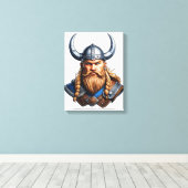 Vikings Nordic Man Leinwanddruck (Insitu (Holzboden))