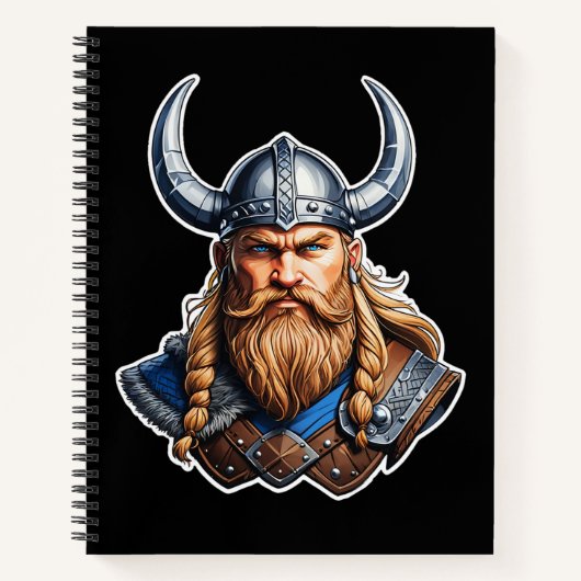 Vikings Nordic Man Notizblock (Vorderseite)
