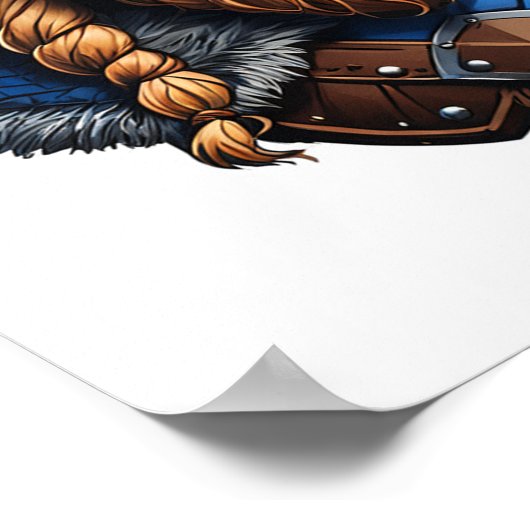 Vikings Nordic Man Poster (Ecke)