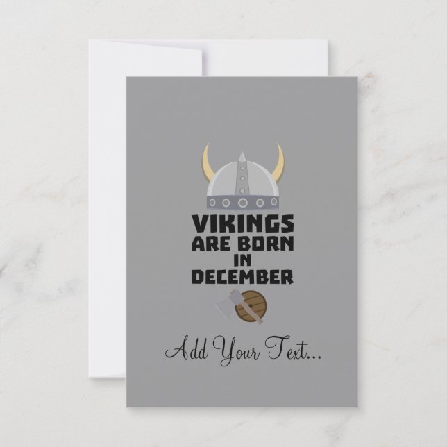 Vikings sind im Dezember Zzun4 geboren (Vorderseite)