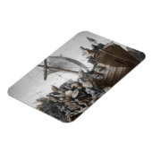 Vikings Storming a Longboat Magnet (Linke Seite)