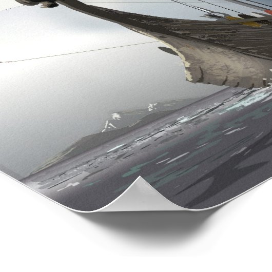 VikingShip Poster (Ecke)