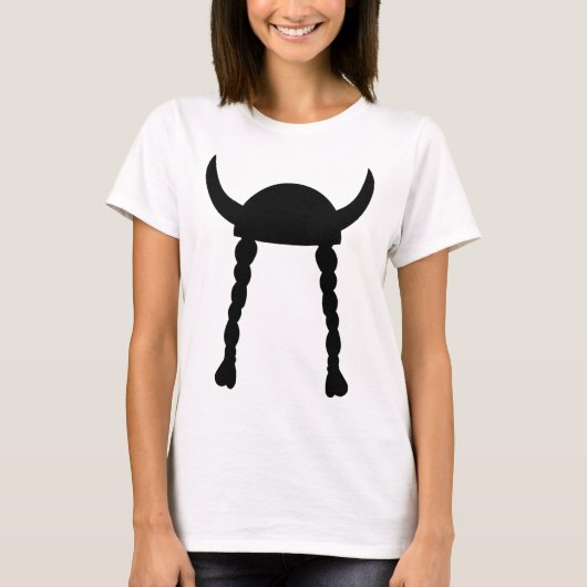 Vikingsturzhelm und -borten T-Shirt (Vorderseite)
