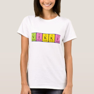 Vikki Namen-Shirt periodischer Tabelle T-Shirt