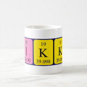 Vikki Namen-Tasse periodischer Tabelle Kaffeetasse (Mittel)