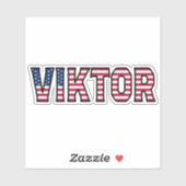 Viktor Name Vorname USA Sticker Stickerset (Blatt)