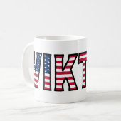 Viktor Name Vorname USA styled Tasse Kaffeetasse (Vorderseite Links)