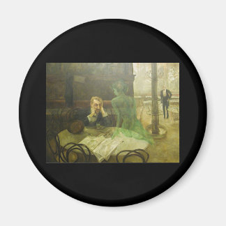 Viktor Oliva. Absinthe Drinker Magnet