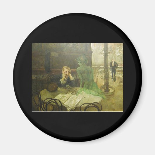 Viktor Oliva. Absinthe Drinker Magnet (Vorne)
