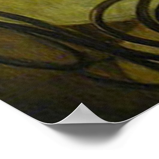 Viktor Oliva. Absinthe Drinker Poster (Ecke)