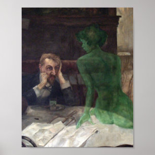 Viktor Oliva Der Absinthtrinker Poster