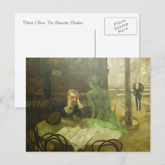 Viktor Oliva: Die Absinthe Drinks Postkarte (Vorne/Hinten)