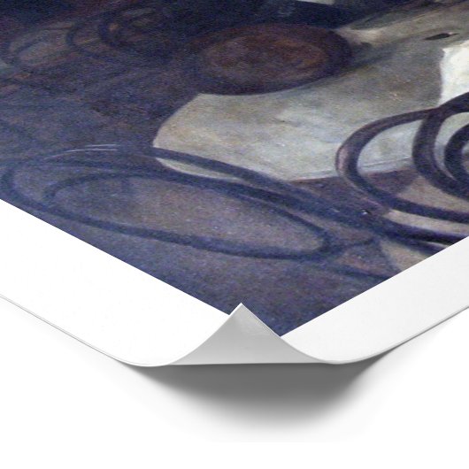 Viktor Oliva The Absinthe Drinker Poster (Ecke)