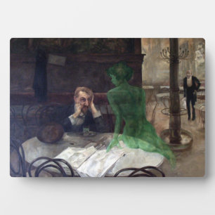 Viktor Oliva The Absinthe Drinker Poster Fotoplatte