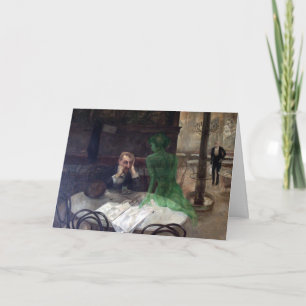 Viktor Oliva The Absinthe Drinker Poster Karte