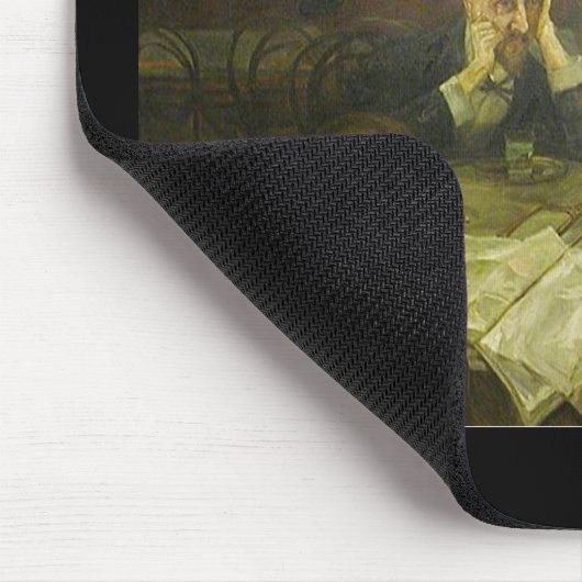 Viktor Oliva. Wermut-Trinker Mousepad (Ecke)