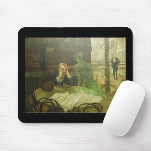 Viktor Oliva. Wermut-Trinker Mousepad (Mit Mouse)