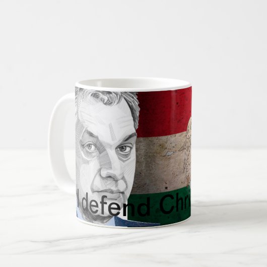 Viktor Orban Kaffeetasse (Vorderseite Links)