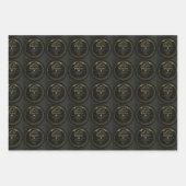 Viktor-Platten, Weihnachtslied, Weihnachtshaus Geschenkpapier Set (Vorderseite 2)