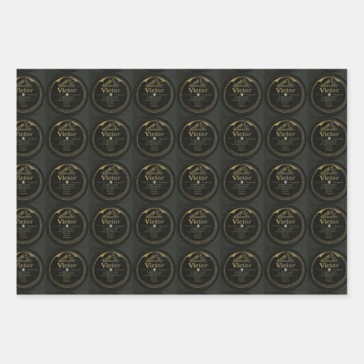 Viktor-Platten, Weihnachtslied, Weihnachtshaus Geschenkpapier Set (Vorderseite 2)