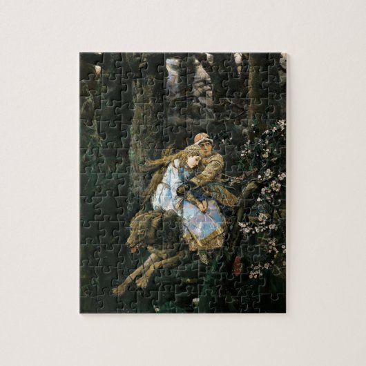 Viktor Vasnetsov- Iwan Tsarevich, der grauen Wolf Puzzle (Vertikal)