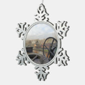 VIKTORIANISCH ALD ENGLAND UK SCHNEEFLOCKEN Zinn-Ornament (Rechts)