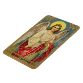 Viktorianisch Angel Sendet Weihnachtsgrüße Frig Magnet (Linke Seite)