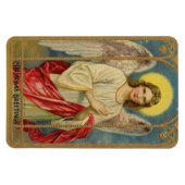 Viktorianisch Angel Sendet Weihnachtsgrüße Frig Magnet (Horizontal)