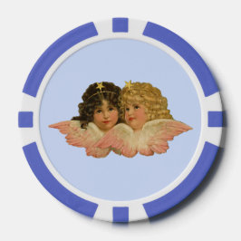 Viktorianisch Angels Baby Blue Pokerchips