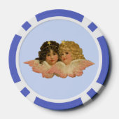 Viktorianisch Angels Baby Blue Pokerchips (Rückseite)