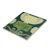 Viktorianisch-antik-grün-weiß Fliese (Seite)