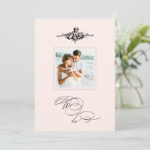 *~* Viktorianisch AR6 Cherub FOTO QR UAWG Wedding Einladung (Stehend Vorderseite)